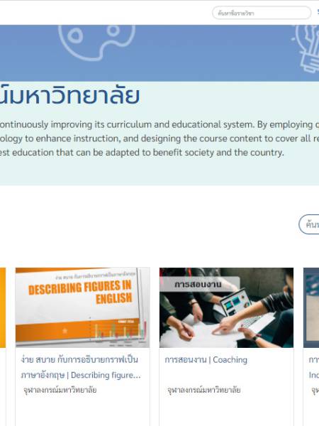 e-learning Thai MOOC จุฬาลงกรณ์มหาวิทยาลัย (CU)