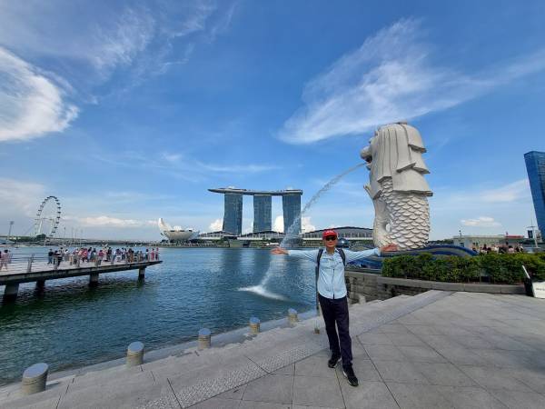 เที่ยวสิงคโปร์ Marina Merlion Park