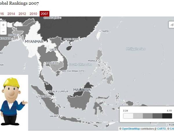 lpi ดัชนีวัดความสามารถด้านโลจิสติกส์ (LPI) กลุ่มประเทศอาเซียน ปี 2007