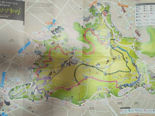เที่ยวเกาหลีใต้ โซล จุง ภูเขานัมซาน เส้นทางเดินป่าสีเขียว (namsan trail green)