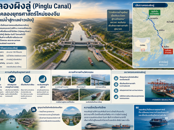 เที่ยวจีน กว่างซีจ้วง  คลองผิงลู่ (Pinglu Canal) มหาคลองยุทธศาสตร์ใหม่ของจีน
