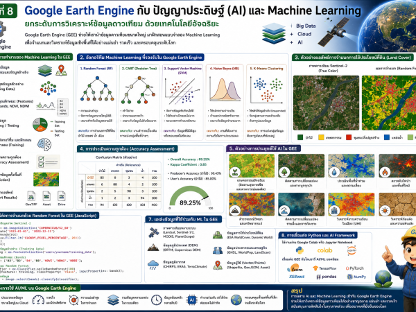 GEE101-08 Google Earth Engine กับปัญญาประดิษฐ์ (AI) และ Machine Learning