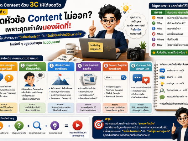 Content-09 คิดหัวข้อ Content ไม่ออก? เพราะคุณกำลังมองผิดที่