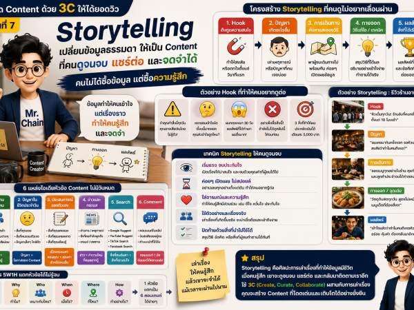 Content-10 Storytelling เปลี่ยนข้อมูลธรรมดาให้คนดูจนจบ