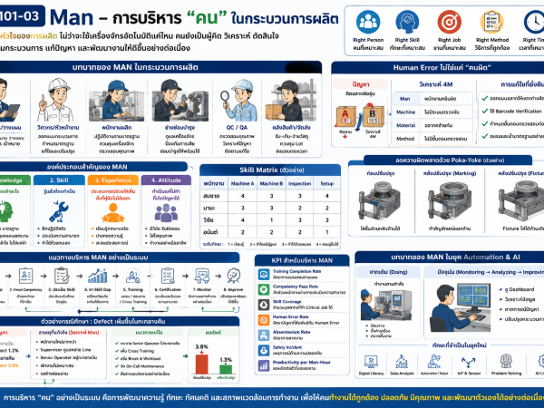 4M101-04 Machine – การบริหารเครื่องจักรและอุปกรณ์ในกระบวนการผลิต