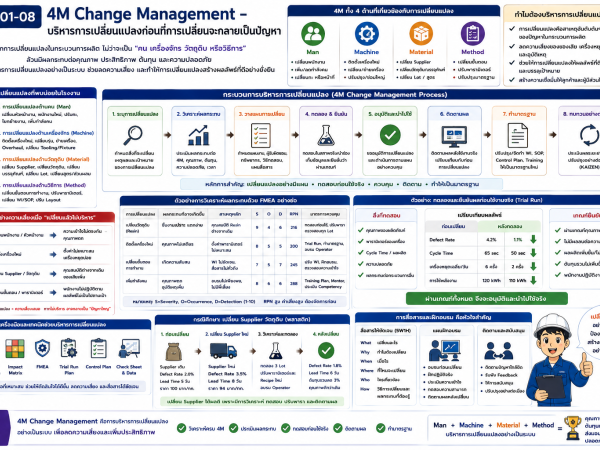 4M101-08 4M Change Management – บริหารการเปลี่ยนแปลงก่อนที่การเปลี่ยนจะกลายเป็นปัญหา