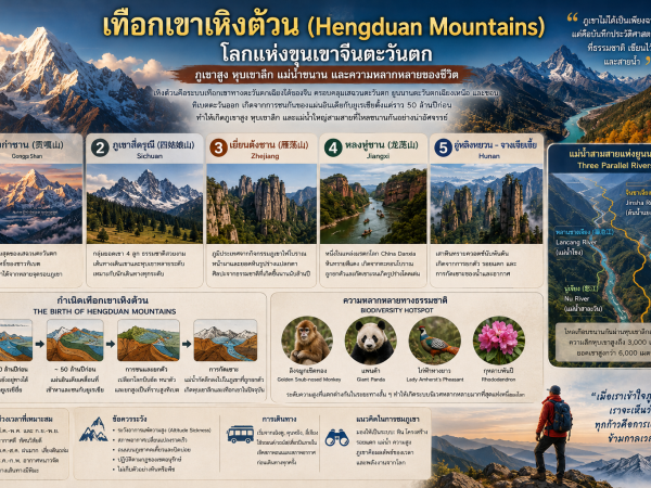 เที่ยวจีน  ภูเขาจีน เทือกเขาเหิงต้วน (Hengduan Mountains) โลกแห่งขุนเขาจีนตะวันตก