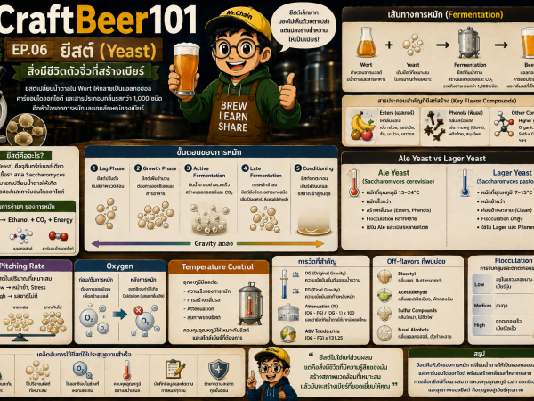 CraftBeer-07 เบียร์ทำอย่างไร ? เข้าใจกระบวนการผลิตตั้งแต่ต้นจนจบ