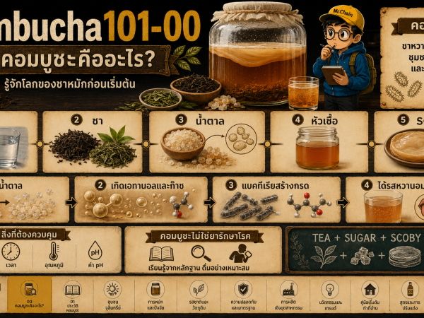 Kombucha101-02 SCOBY คืออะไร? ชุมชนจุลินทรีย์เบื้องหลังการหมักคอมบูชะ