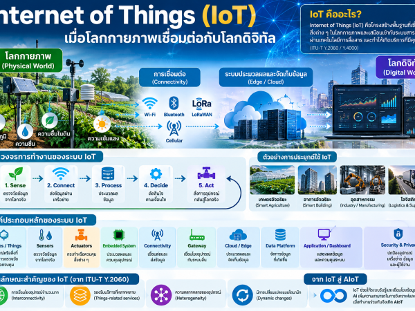 iot-202607 Edge, Cloud และ Data Platform จากข้อมูล IoT สู่สารสนเทศที่ใช้ตัดสินใจ